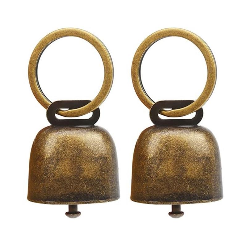 

2pcs Pet Loud Pendants Dogs Training Clatter Necklace Multifaceted Coppers Bells for Dog with Clear Sound 1