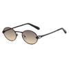 Retro 2025 Small Frame Metal Sunglasses - Unisex, Street Style, High-End UV Protection.