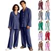 Adult Casual Long Sleeve Long Pants Pajama Set - Loose Fit Sleepwear for Home Comfort