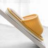 Summer home indoor couple linen slippers men and women open floor slippers non-slip soft bottom