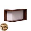 Corner Wall Shelves Wood Corner Floating Storage Shelves Wall-Mounted Display Rack for Book Plants Photos Figurines Collectibles