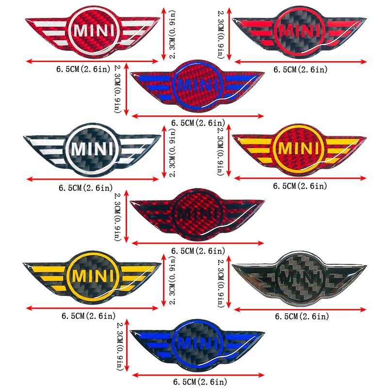 1Pcs Car Styling Steering Wheel Emblem Badge Stickers For MINI Cooper Countryman One S JCW R53 R55 R56 R50 R52 F56 F60 F54 F55 gzpxv22