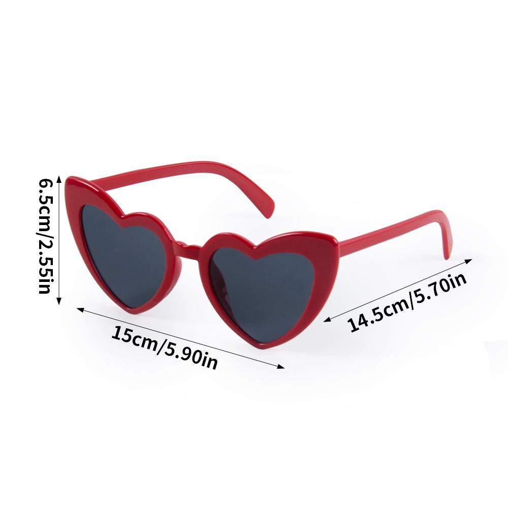 8 Pairs Heart Shaped Sunglasses Candy Color Glasses for Wedding Team Bride Gifts Bachelorette Party Bridal Shower Decor Supplies