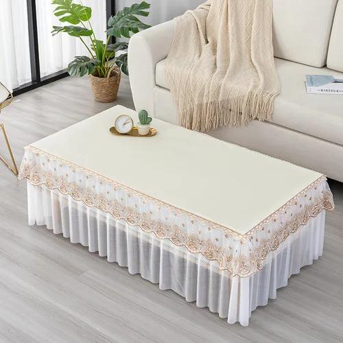 Waterproof Oil Resistant Rectangular Table Cloth Dust Proof Anti Slip Thickened Coffee Table Cover Home Decoration Tablecloth