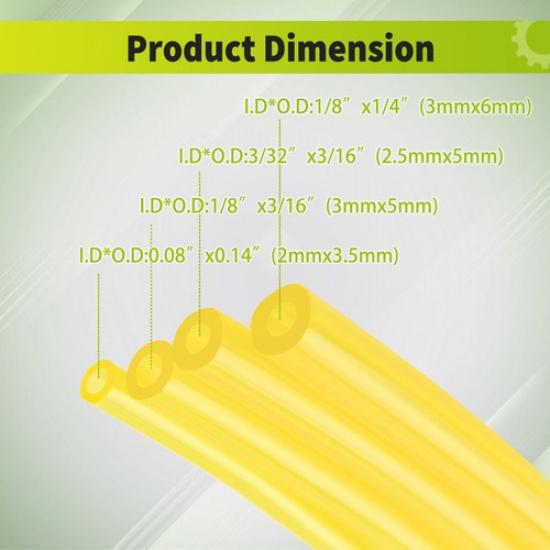 4 Größen Tygon Kraftstofffilterleitung Primerbirne Kit Set Für Poulan Chaaw 2050 2150