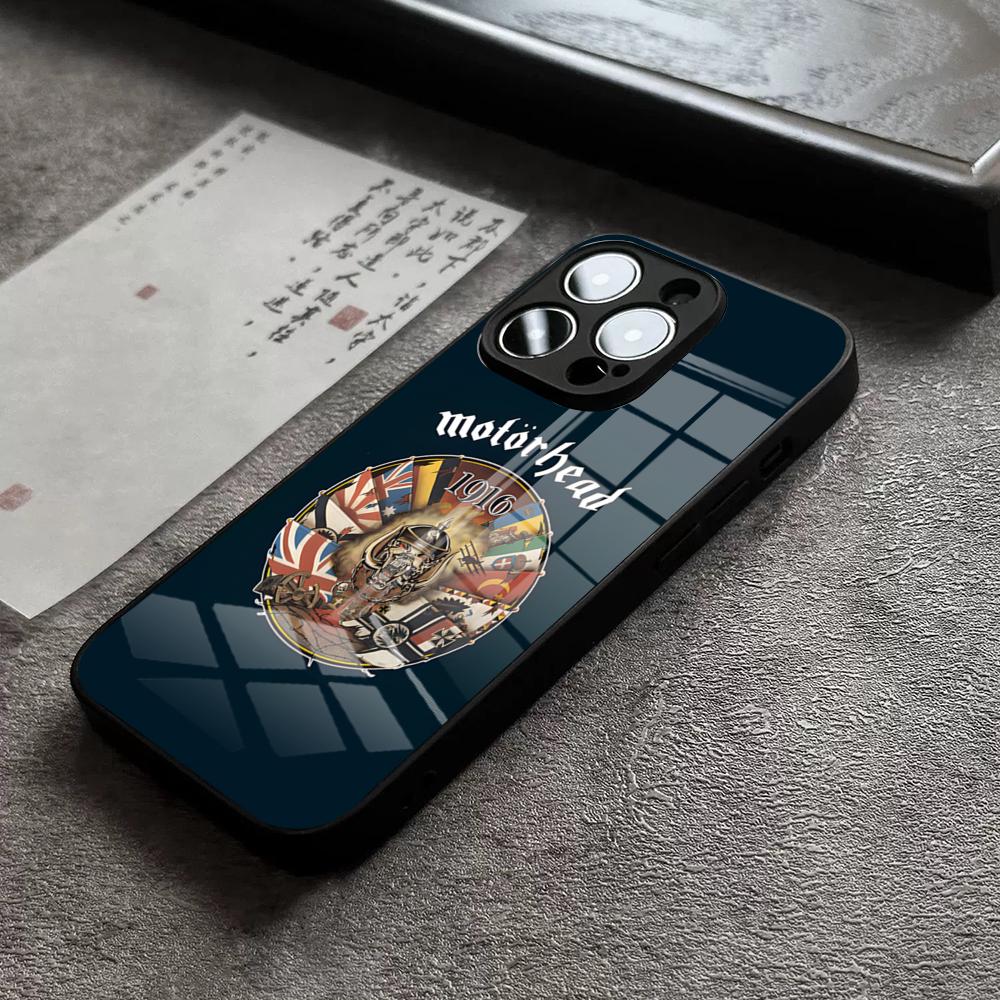 Band M-Motorhead Phone Case For 17 Pro Max IPhone 16 Pro 15 12 11 13 Mini X XR XS 14 Plus SE Glass Cover