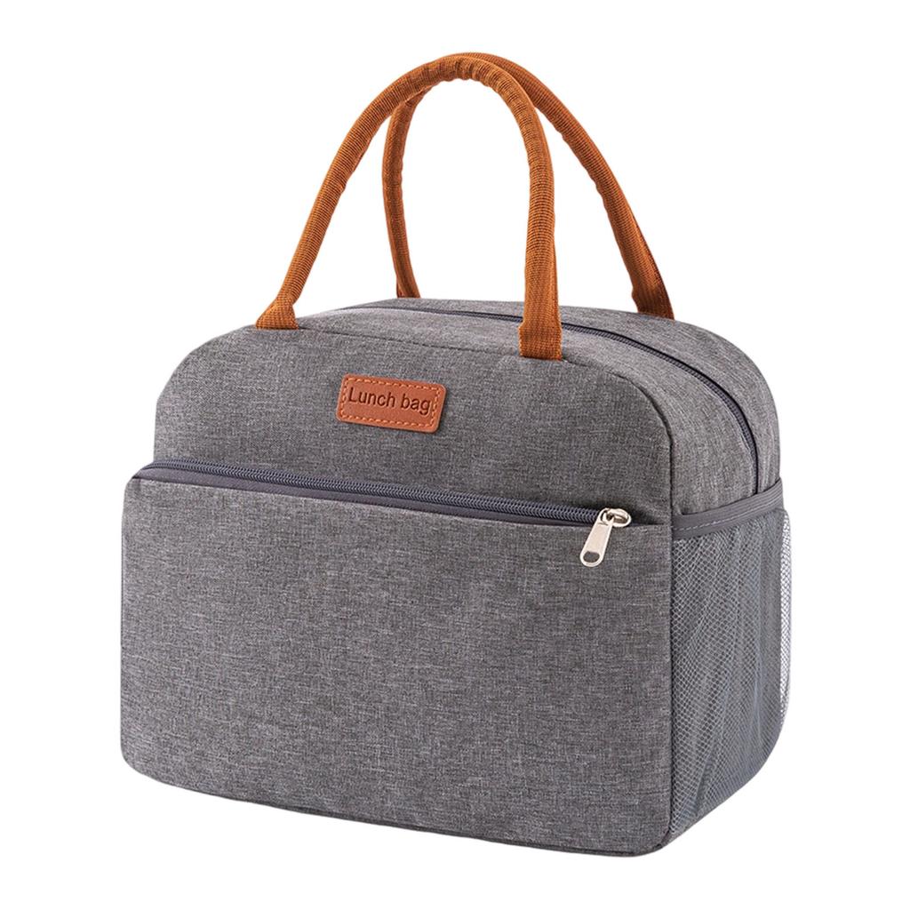 Insulated Lunch Bag For Students Large Capacity Thermal Tote With Waterproof Oxford Fabric Perfect For School Picnics And Outdoor Activities