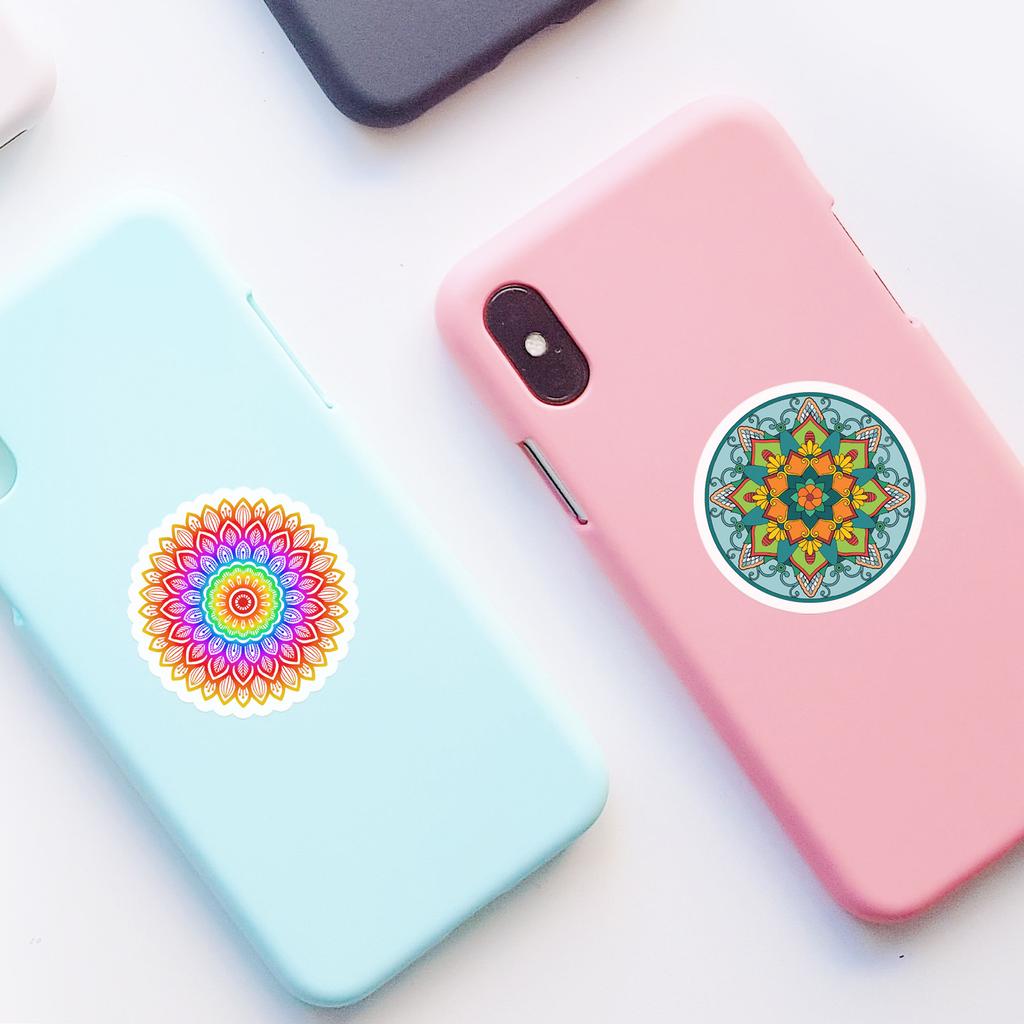 50 Mandala Graffiti Stickers Suitcase Car Laptop Skateboard Water Cup Waterproof Decorative Stickers