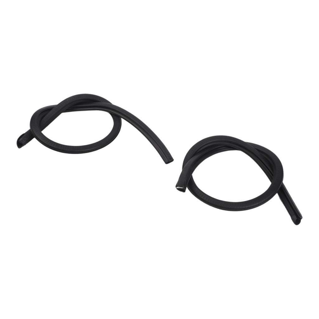 2Pcs Rubber Sealing Strips for Car Doors Waterproof Noise Insulation