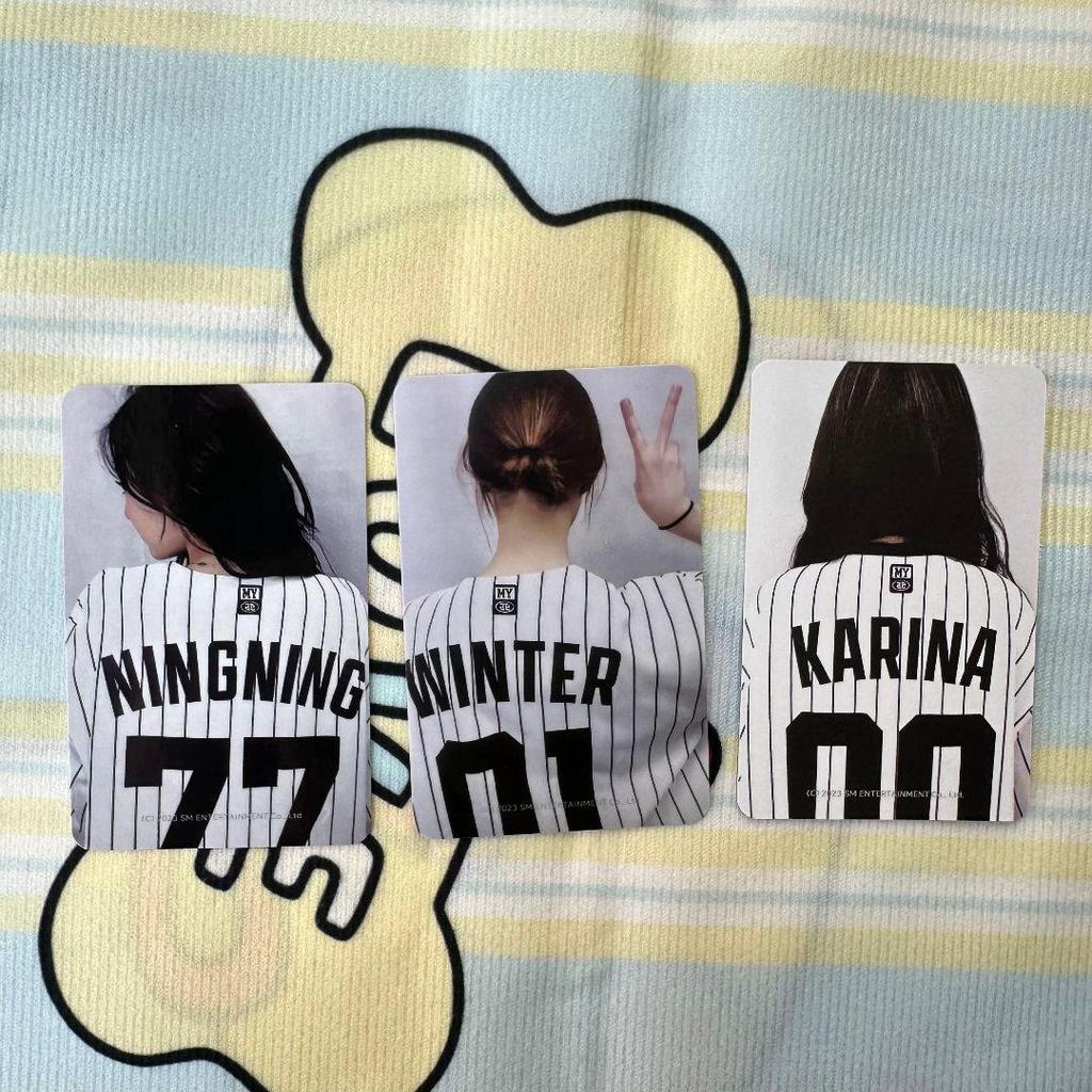 [USED] Aespa Baseball BetterThings Uniform Trading Cards (3 Cards)