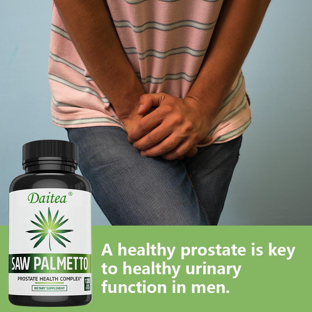 Saw Palmetto Capsules: Supports Prostate and Urinary System Health 120 Capsules