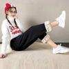 1pcs Warm Winter Women Pants Thicken Loose Casual Fleece Leggings for Women Solid Pink Black Trousers Female Plus Size Thermal Pants