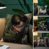 Levi Ackerman Attack On Titan Pillow Case Cozy Plush Pillow Cover Double Side Printed – Home Gift for Bedroom Decor