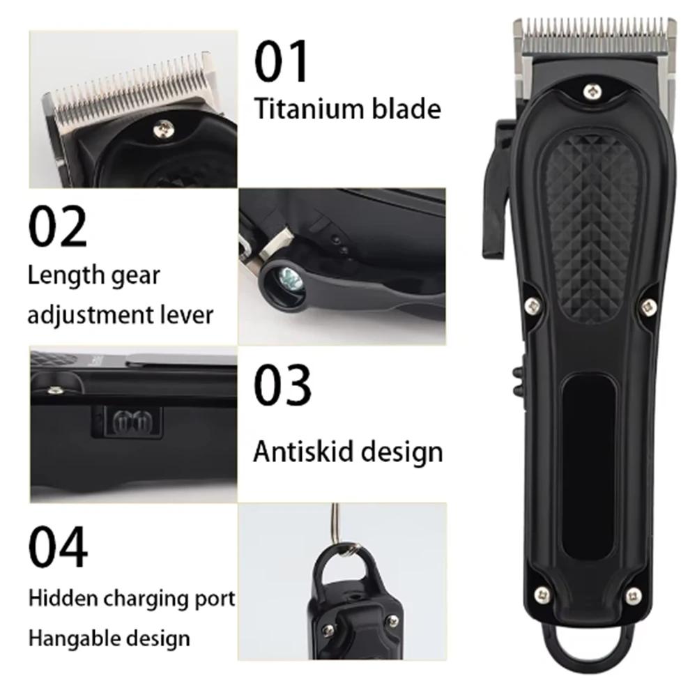 Electric Hair Clipper UBS Rechargeable Cordless Beard Trimmer Men Powerful Electric Hair Clipper Trimming Tool