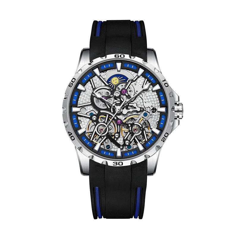 AILANG New Swiss Genuine Watches Double Tourbillon Automatic Mechanical Watches Men Waterproof