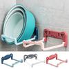 Space Saving Adhesive Mount Bathroom Shelf Plastic Storage Rack Holds Cosmetics Shower Supplies Easy Installion