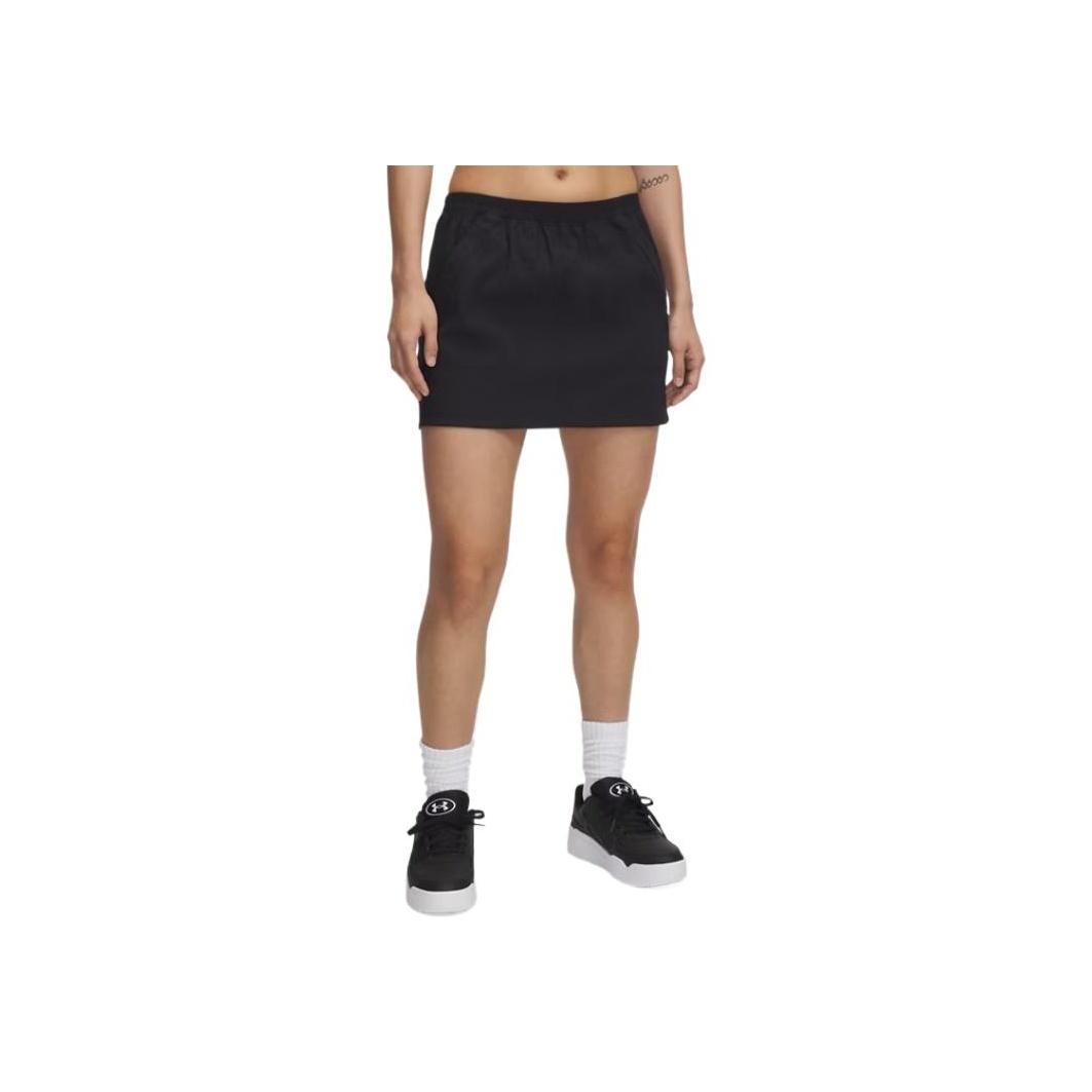 

Under Armour Unstoppable Storm Fashionable Simple Stylish Solid Color Casual Skirt Women skirts Black 1389676-001 XL