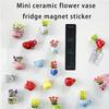 Keramisk Kylskåpsmagnetisk Liten Vas   Blomvas Klistermärke Underhåll Kreativt  Projekt