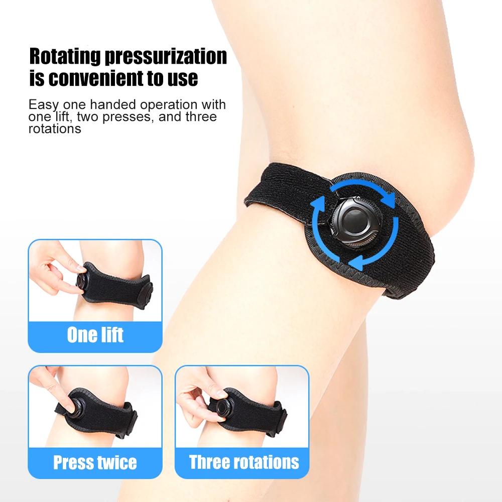 1 Stück Verstellbarer Patellagurt Für Knieschmerzen – Jumper's Knee Stützbandage Für Laufen, Basketball, Tennis, Volleyball & Kniebeugen