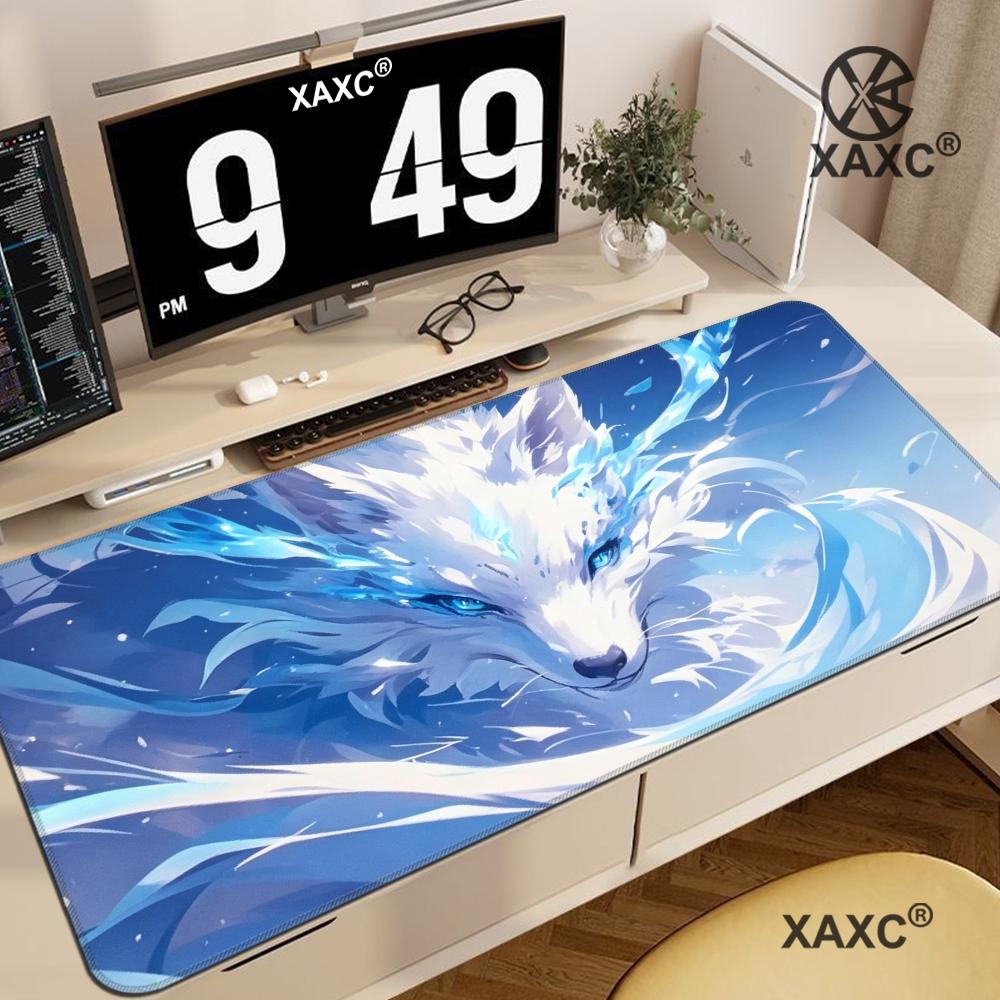 Cartoon Fox XXL Mouse Pad Large Computer Game Accessories Cute HYBXXC Gamer Professional High Quality Rubber Pads Desk mat