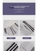 Women's Gray Striped Wide-Leg Sweatpants - Spring/Summer 2024 Fashion