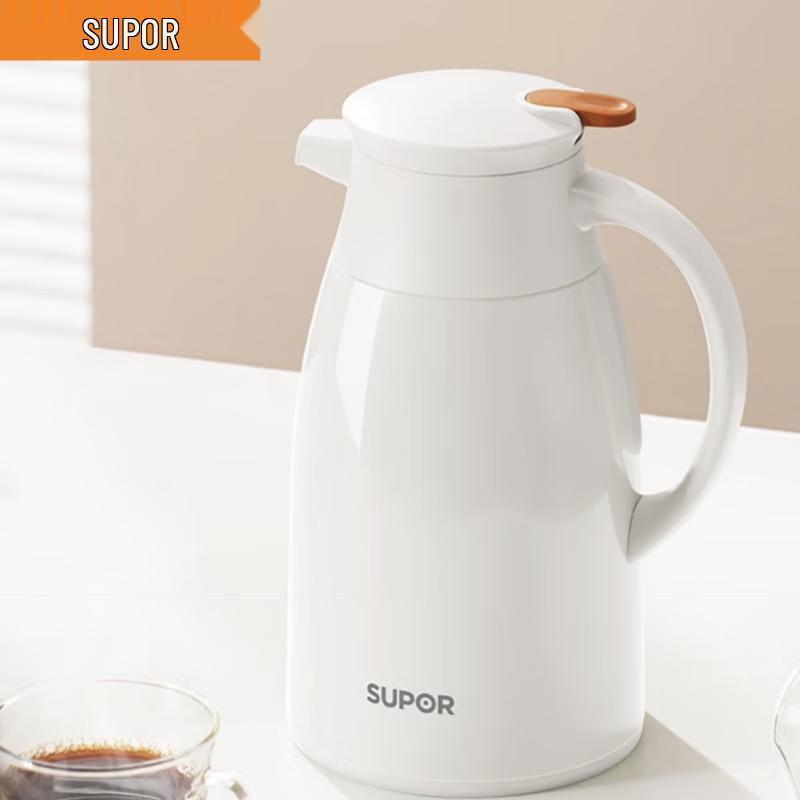 Supor 1L Glass Liner Insulated Kettle
