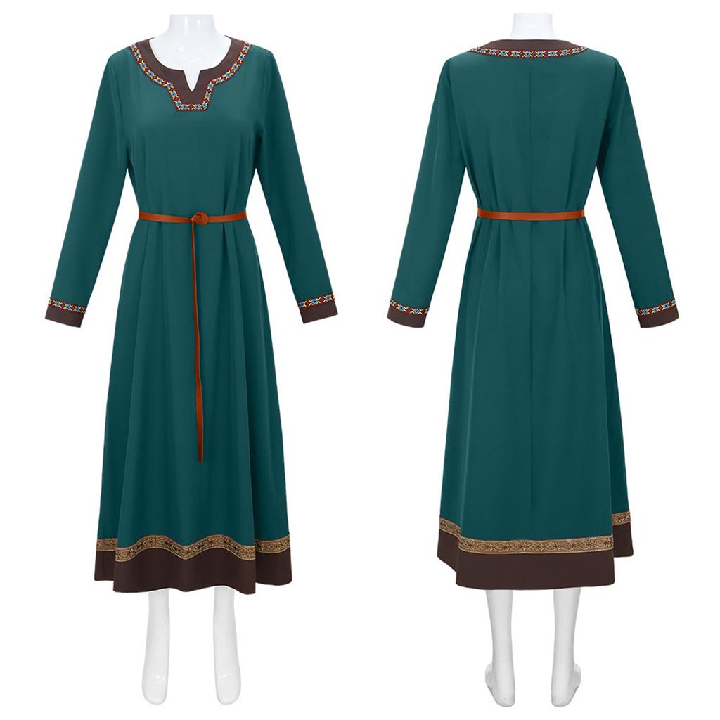 Women's Solid Colour Vintage Court Corset Cos Dresses