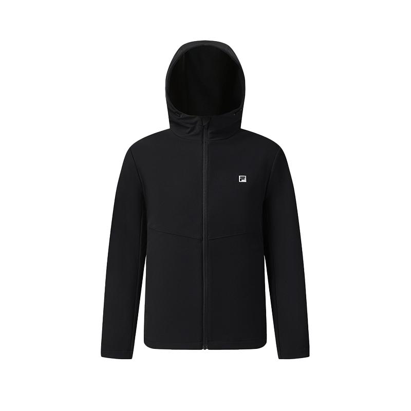 Fila Fitness Classic Comfortable Casual Sports Jacket Men Jackets Deep-Black A51M541704FBK