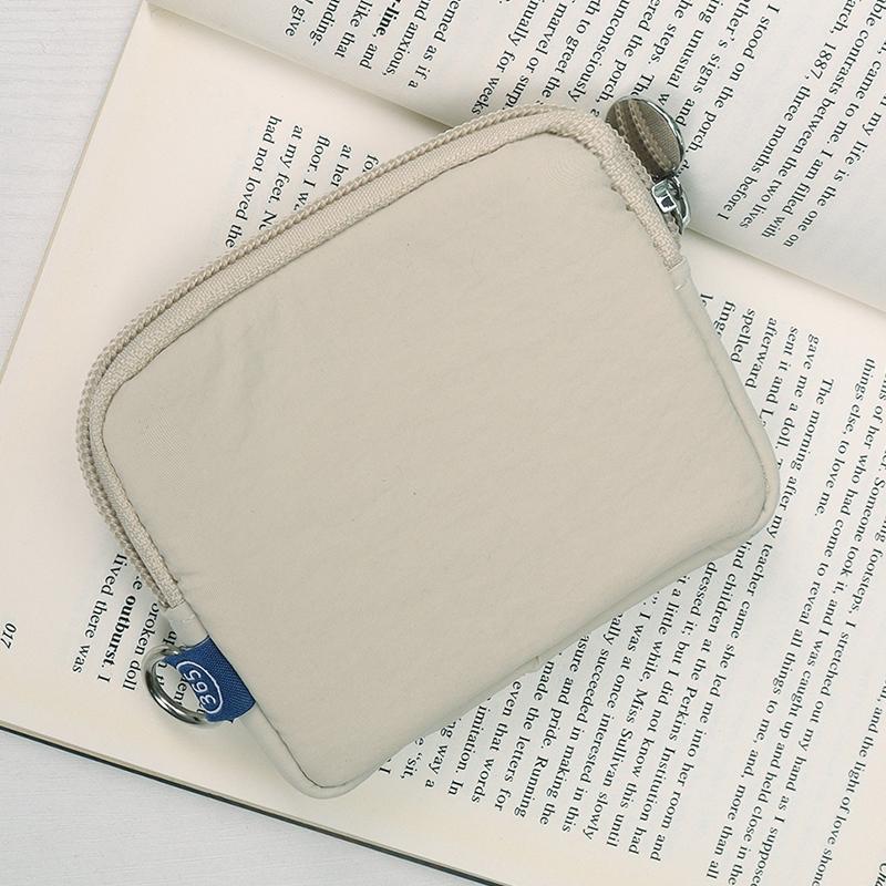 Nylon Coin Purse Zipper Multi-Purpose Small Wallet Earphone Bag