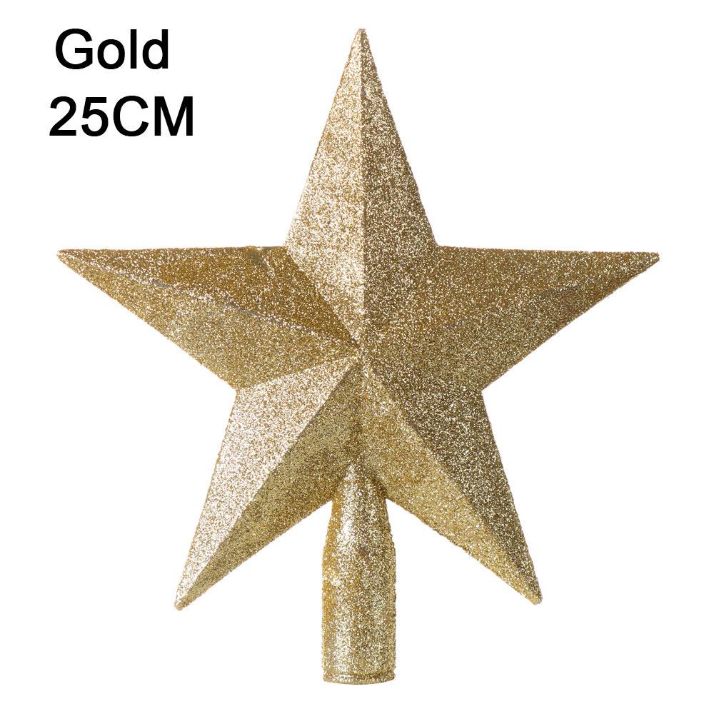 Hot DIY New Year Xmas Ornament Home Decor Large Glitter Star Christmas Tree Decoration