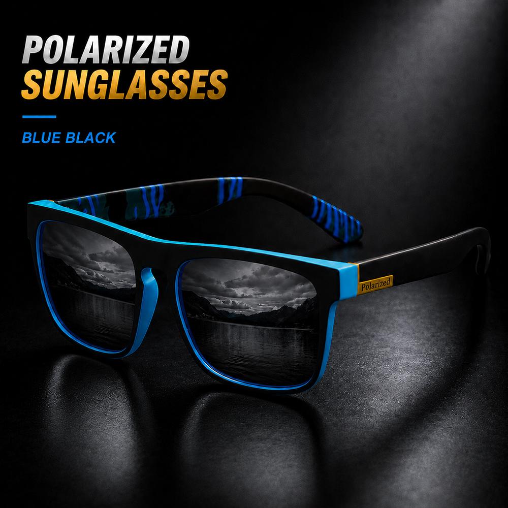 1/3 Pezzi Occhiali da Sole Polarizzati per Uomo Donna Guida Sport Escursionismo Occhiali da Sole Montatura Quadrata Classica Protezione UV400