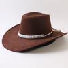 Popolare cappello western da cowboy a tesa larga classico europeo e americano per uomo e donna moda outdoor cappello da cowboy anti-sole cappello jazz