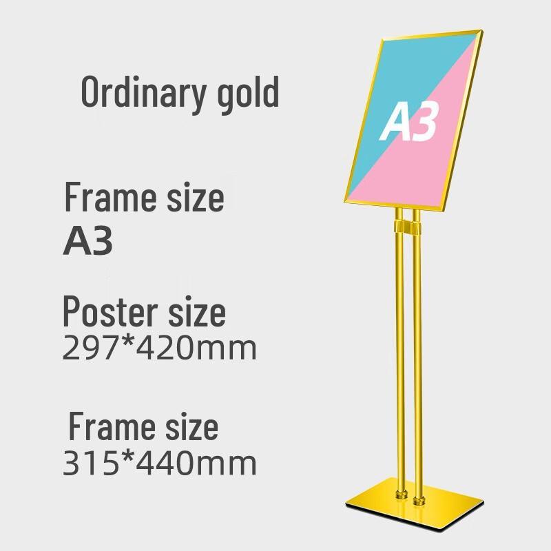 Double-Pole Aluminum Advertising Sign Holder