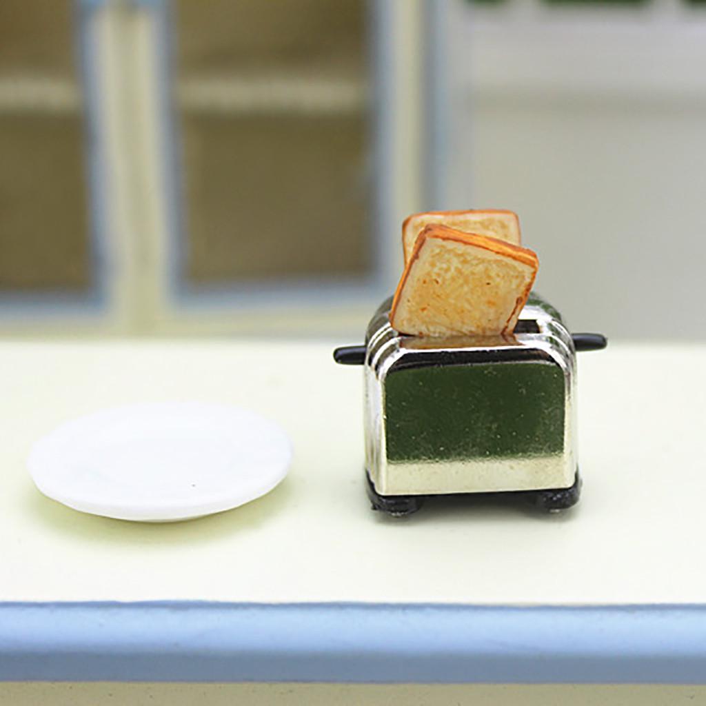 1:12 /1:6 Dollhouse Miniature Scene Model Bread Machine Pretend Play Toy