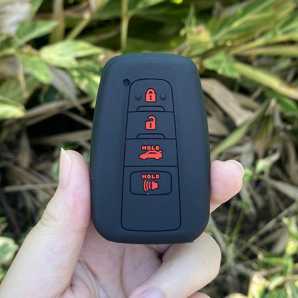 

2/3/4 Buttons Rubber Car Key Fob Cover Silicone Protector Case for Toyota Prius Camry Corolla Avalon CHR RAV4 Land Cruiser Prado