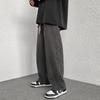 Men S Loose Straight Leg Black Denim Jeans Casual Long Pants