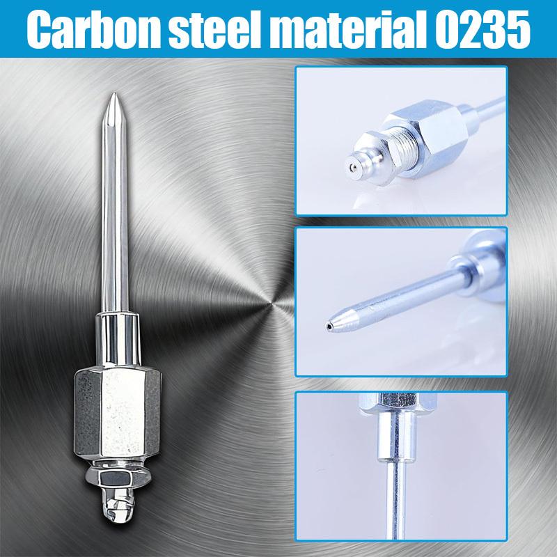 7PCS Grease Gun Coupler Kit with 3 Grease Nipples Needle Dispenser Rubber Tip Connector Nipple Straight Nozzle Coupler