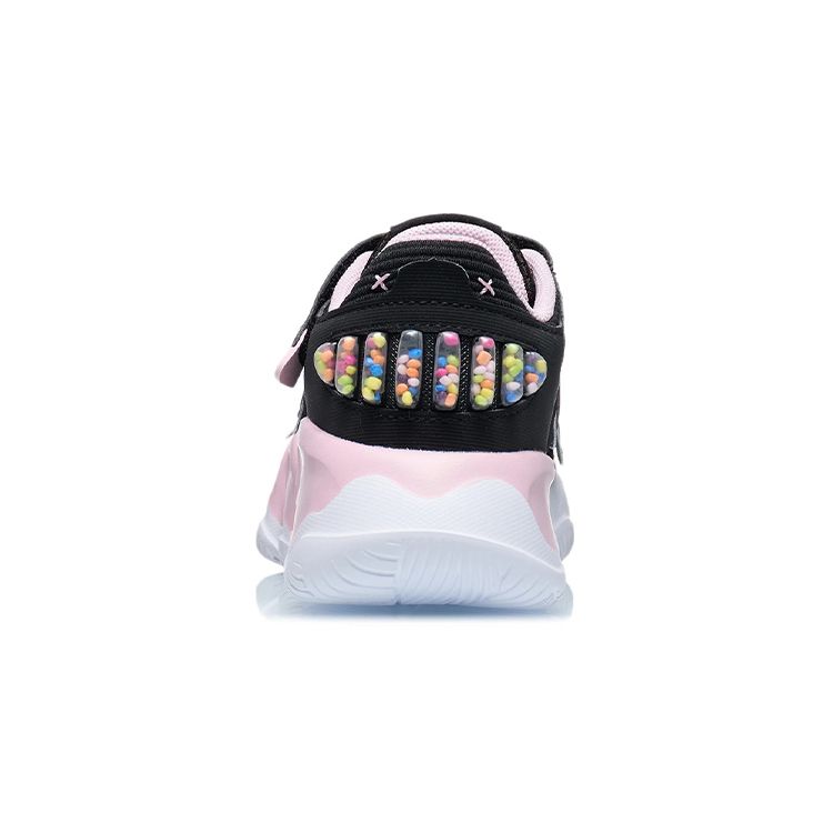 Li-Ning Soft And Comfortable Color Block Sports Shock Absorbing Non-Slip Wear-Resistant Breathable Low-Top Running Shoes Kids Sneakers YKNR090-4