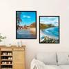 1Pc Modern Magnetic Wall Mounted Photo Frame Self-Adhesive Portable Plastic Display Frame for Photos and Files Vertical Orientation