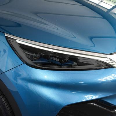 Für BYD ATTO 3 EV Elektro 2022 2023 DMI Autoscheinwerferschutz Tönungsfolie Rauchschwarz Transparent TPU Schutzlichtaufkleber