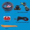 1080P Rearview Camera: 360° Driving Recorder with Blind Spot Streaming, HD Night Vision, and Reversing Image
