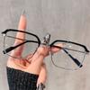 New Trendy Presbyopic Glasses Hd Anti-blue Light  Reading Glasses Large Frame Ultra-light Fashionable