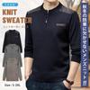 CEEN Knit Crew Neck Sweater with Half Zip and High Perfect for and Perfect for and Warm and Cold Plus Sizes Available Men's Neck, Casual, Business,
