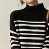 Women's Sweaters 2023 Autumn Winter Fashion New LOOSE Mock Neck Pullovers Korean Long Sleeve Top Warm Knitwear Oversized Jumpers