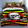 Skull with stripes Bedding Duvet cover sets Duvet covers Pillowcases gifts (1 * Duvet Cover 2 * Pillowcases, without duvet insert)