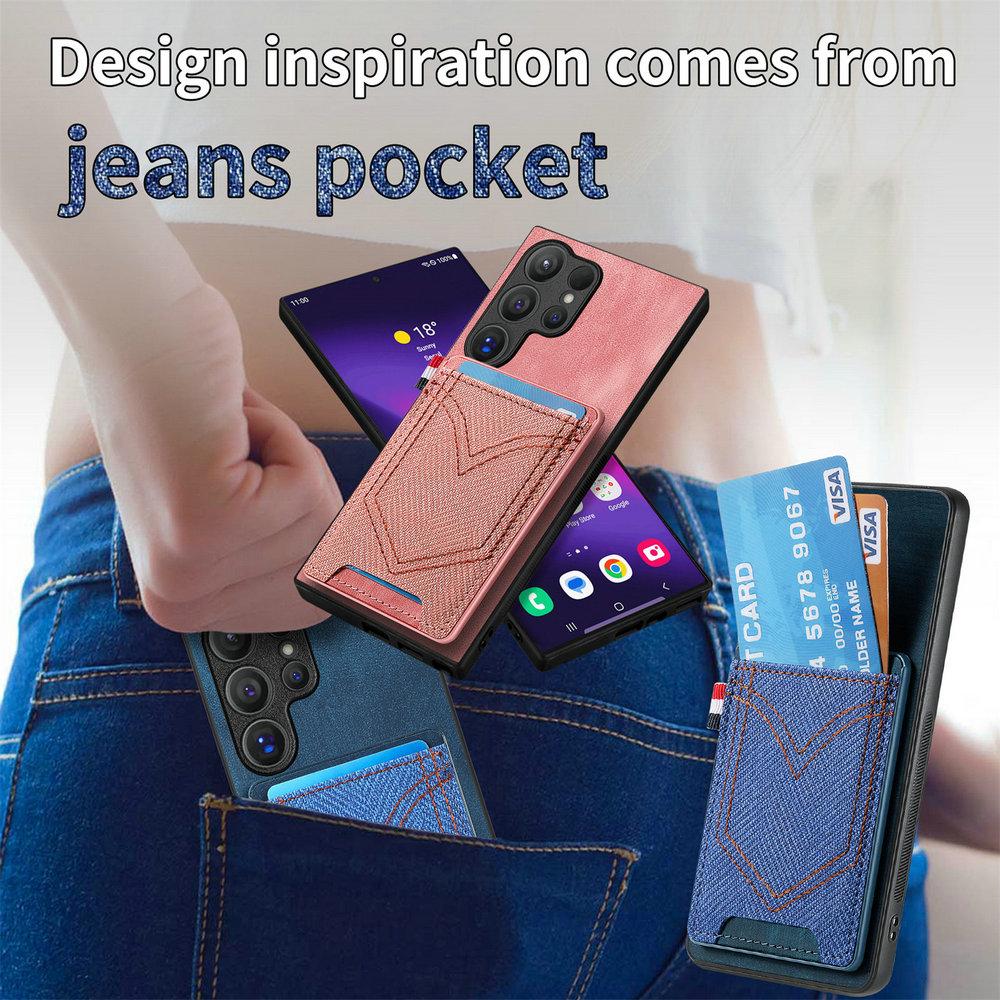 For Samsung Galaxy S26 Ultra Luxury Cover Magnetic Leather Back Panel Samsung S25 Plus S 25 Edge S25 FE Card Pocket Cover Etui