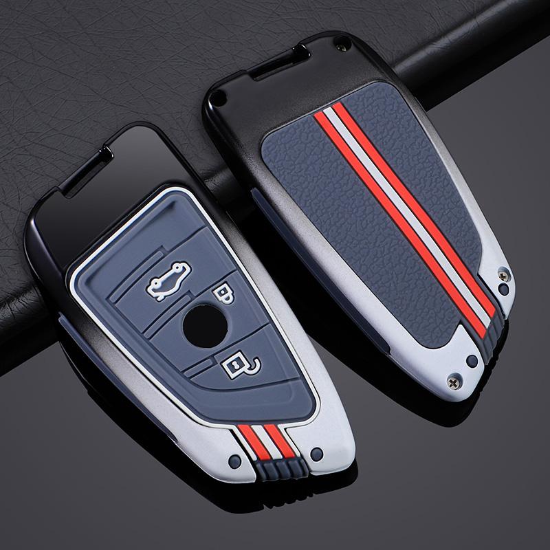 For Bmw X5 F15 X6 X5M X6M F16 G30 3 5 7 Series G11 X1 F48 F39 X3 F10 F20 F30 F40 E90 E92 E93 Metal Car Key Cover Fob Case Shell