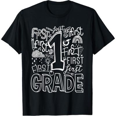Typografie 1. třída Tým Student Učitel Bavlna Pánské Tričko