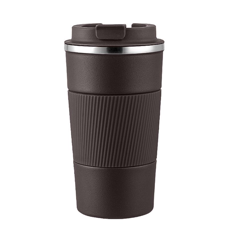 3rd Gen Stainless Steel & Silicone Insulated Coffee Cup - Portable, Stylish Business Gift with Logo Printing