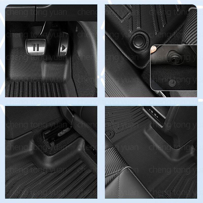 TPE Car Floor Mats,Trunk Mats,For Mercedes Benz EQS EV Sedan 2022-2025 Dirt-proof, Non-slip Car Floors, Interior Accessories